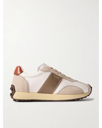 Tod's - Sportivo Active Leather And Suede Sneakers - Lyst