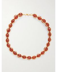 Jil Sander - Tone Agate Beaded Necklace - Lyst