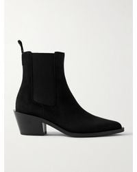 Gianvito Rossi - Wylie 60 Suede Chelsea Boots - Lyst