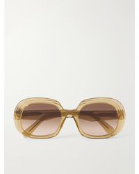 Loewe - Mini Anagram Steps Square Round-Frame Acetate Sunglasses - Lyst