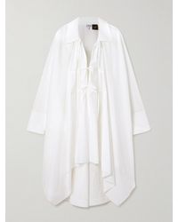Loewe - Paula's Ibiza Cotton-Blend Poplin Midi Shirt Dress - Lyst