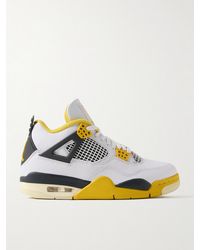 Nike - Air Jordan 4 Retro Rubber And Mesh-Trimmed Leather High-Top Sneakers - Lyst