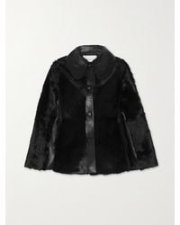 By Malene Birger - Cloelle Leather-Trimmed Calf Hair Jacket - Lyst