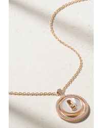Messika - Lucky Move 18-Karat Rose, Mother-Of-Pearl And Diamond Necklace - Lyst