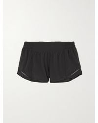 lululemon - Hotty Hot 6,3 Cm Tief Sitzende Shorts Aus Recyceltem Stretch-Swift-Material Mit Mesh-Einsätzen - Lyst