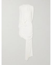 Christopher Esber - Cumulus Asymmetric Gathered Ribbed-Knit Jersey Mini Dress - Lyst