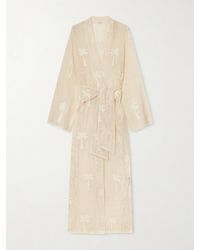 Johanna Ortiz - Palm & Soul Printed Cotton-Mesh Coverup - Lyst