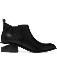 Alexander Wang Kori Chelsea Boots Aus Leder Mit Cut-out - Schwarz