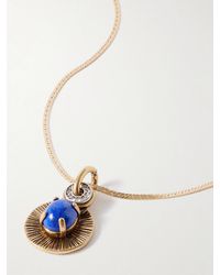 Maison Mayle - Soli Bon-Plated, Lapis Lazuli And Crystal Necklace - Lyst