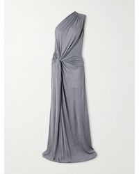Alex Perry - One-Shoulder Twist-Front Draped Jersey Gown - Lyst