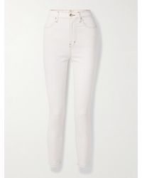 FRAME - Carolina Herrera The Taper High-Rise Skinny Jeans - Lyst