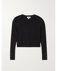 L'Agence - Sky Cropped Knitted Top - Lyst