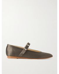 Le Monde Beryl - Mary-Jane-Ballerinas Aus Satin - Lyst