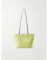 Valesque - Leather-Trimmed Satin Shoulder Bag - Lyst