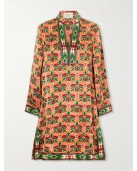 Emporio Sirenuse - Liora Jewelry Mare Printed Silk-Satin Coverup - Lyst