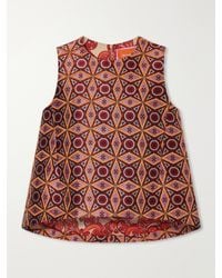 La DoubleJ - La Scala Jacquard-Twill Top - Lyst