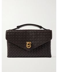 Bottega Veneta - Sac Porté Épaule En Cuir Intrecciato Knot Lock Medium - Lyst