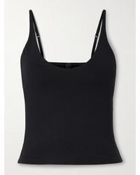 Skims - Caraco À Encolure Arrondie En Jersey Smooth Layers, Obsidian - Lyst