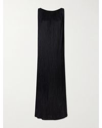 Aflalo - Celestia Plissé-Satin Maxi Dress - Lyst