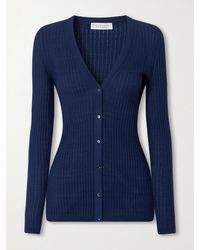 Gabriela Hearst - Emma Pointelle-Knit Cashmere And Silk-Blend Cardigan - Lyst