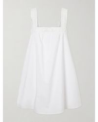 STAUD - Da Adolfo Mariella Cotton-Blend Mini Dress - Lyst