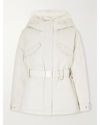 Yves Salomon - Belted Shearling-Trimmed Shell Down Ski Jacket - Lyst
