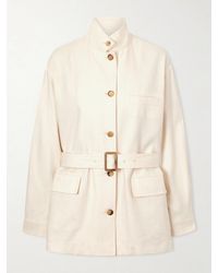Loro Piana - Lismore Belted Linen And Wool-Blend Jacket - Lyst