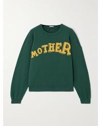 Mother - The Drop Square Printed Cotton-Jersey Sweatshirt - Lyst
