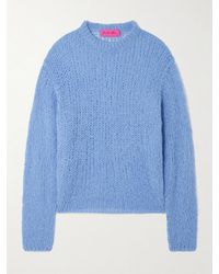 The Elder Statesman - Thistle Pullover Aus Einer Gebürsteten Alpakawollmischung - Lyst
