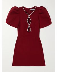 Rebecca Vallance - Estella Crystal-Embellished Cutout Cady Mini Dress - Lyst