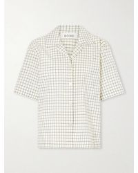 Rohe - Checked Cotton-Blend Shirt - Lyst