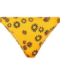 Solid & Striped The Tati Bikini-höschen Mit Blumenprint - Gelb