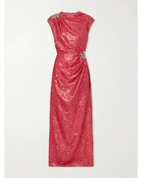 Erdem - Draped Sequined Chiffon Gown - Lyst