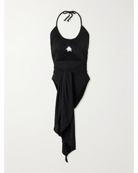 Alaïa - Halterneck Draped Swimsuit - Lyst