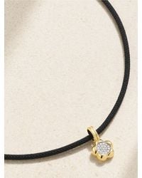 STONE AND STRAND - Tour De Cou En Or 10 Carats (416/1000) Corde Et Diamants Crosby - Lyst