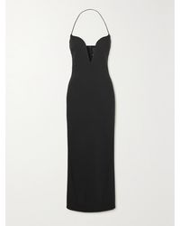 Givenchy - Robe Midi Dos Nu En Laine Mélangée Grain De Poudre Stretch - Lyst