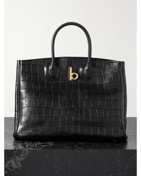 Burberry - Tote Aus Leder Mit Krokodileffekt - Lyst