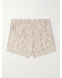 Magda Butrym - Ribbed And Cable-Knit Cashmere Shorts - Lyst