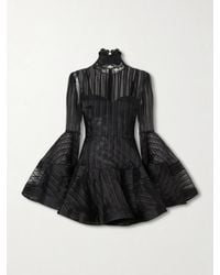 Zimmermann - Valiant Lantern Silk-Chiffon Mini Dress - Lyst