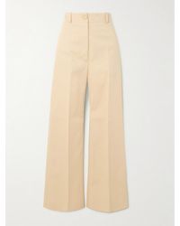 Patou - Iconic Hose Mit Weitem Bein Aus Baumwoll-Twill - Lyst