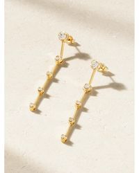 Jennifer Meyer - Linear 5 Illusion Ohrringe Aus 18 Karat Mit Diamanten - Lyst