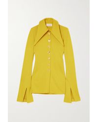 16Arlington Opala Wool-blend Shirt - Yellow