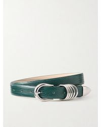 DEHANCHE - Hollyhock Lizard-Effect Leather Belt - Lyst