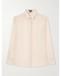 Tom Ford - Oversized Silk-Chiffon Shirt - Lyst