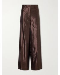 JOSEPH - Jnane Linen And Silk-Blend Wide-Leg Pants - Lyst