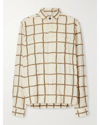 Kartik Research - Embroidered Woven Silk Shirt - Lyst