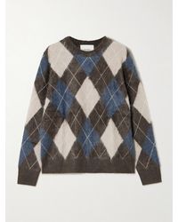 Lisa Yang - Margy Argyle Brushed-Cashmere Sweater - Lyst