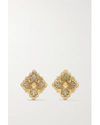 Buccellati Opera Tulle 18-karat Gold Mother-of-pearl Earrings - Metallic