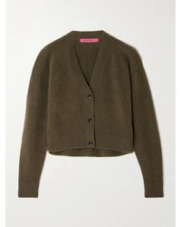 The Elder Statesman - Cashmere Cropped Cardigan - Lyst