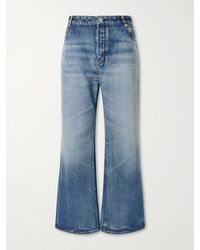 Alaïa - Mid-Rise Wide-Leg Jeans - Lyst